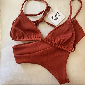 Kulani Kini Ribbed Bikini Set